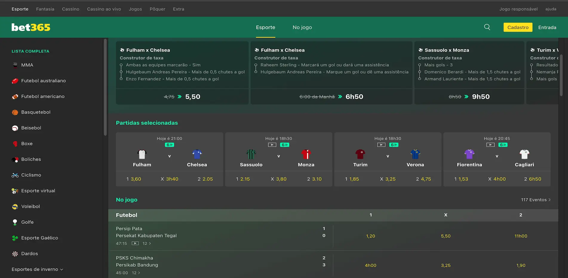 Site do Bet365
